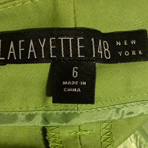Lafayette 148 New York Green Dress Pants - Picture 9 of 9